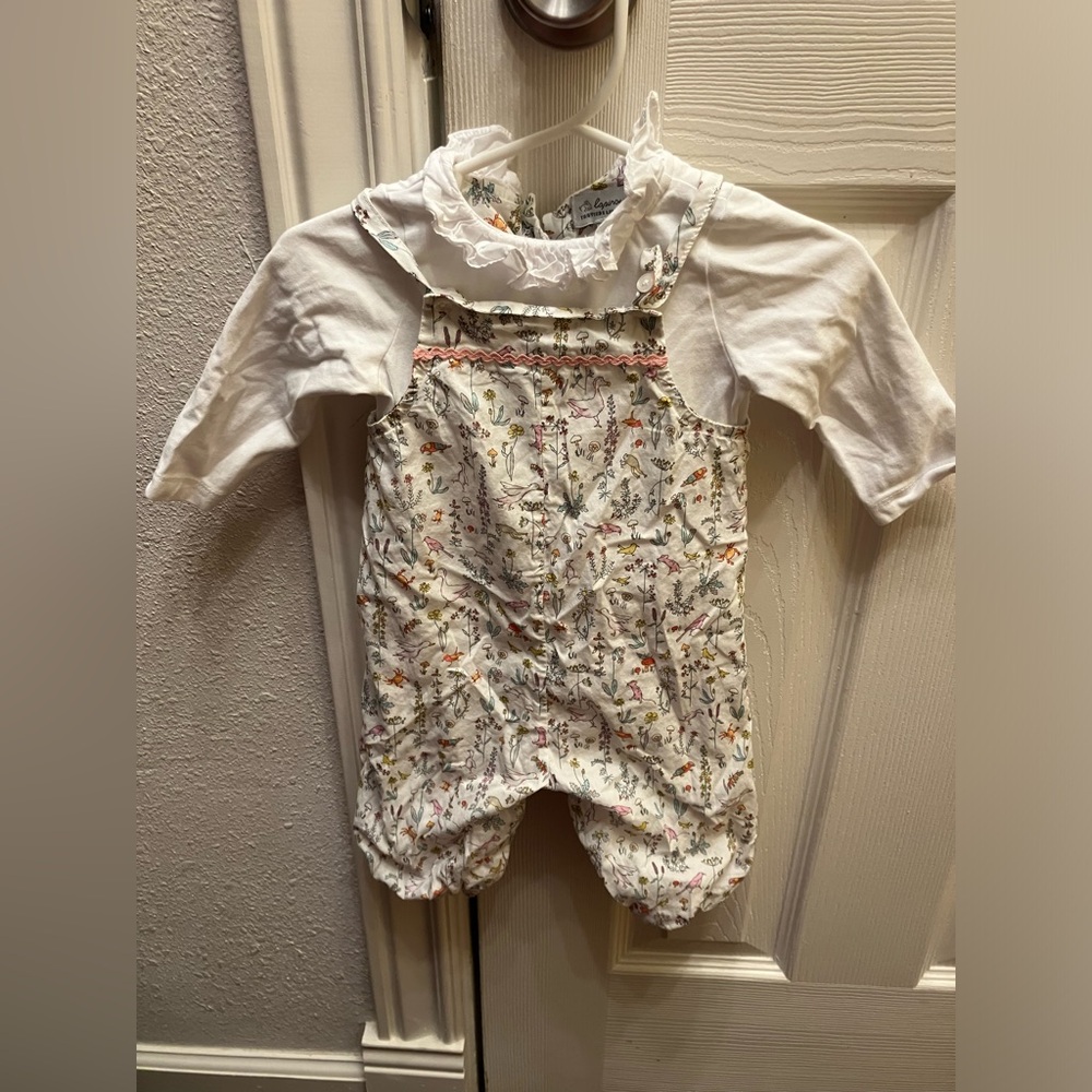 Trotters London Baby overalls 6/9 months